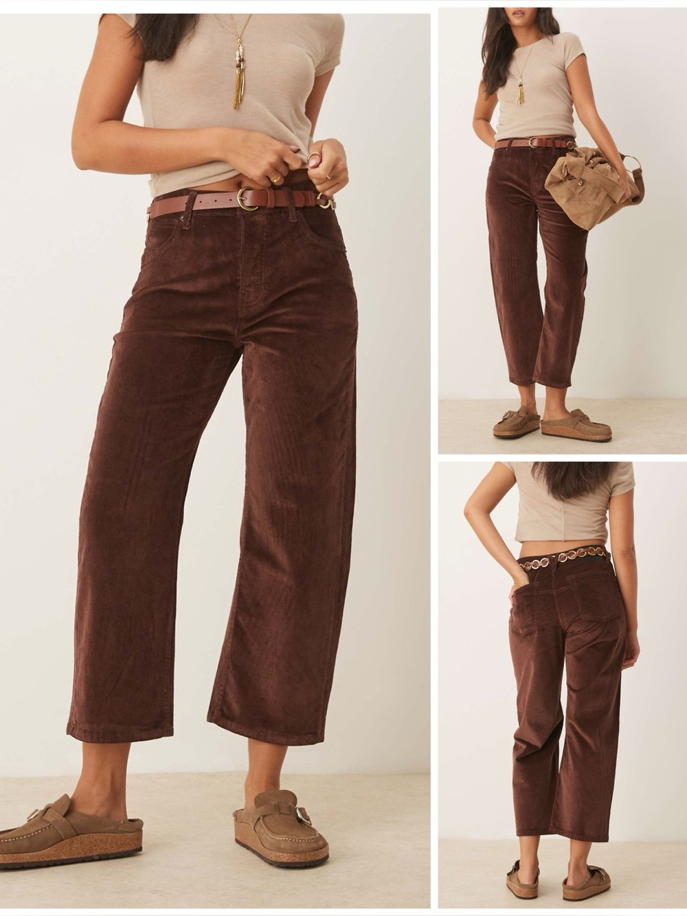 𝓯𝓹 Free People ~ We The Free Deep Trance Dropped Corduroy Jeans